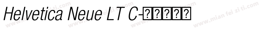 Helvetica Neue LT C字体转换